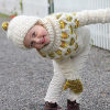 I Heart You Sweater Hat and Mitten Set