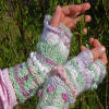 Bobble Fingerless Mittens