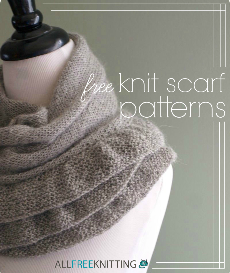 24 Free Knit Scarf Patterns