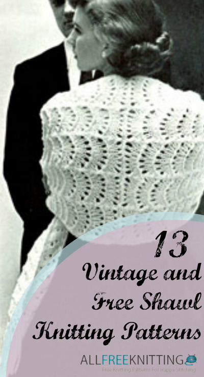 Vintage and Free Shawl Knitting Patterns
