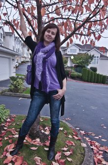 Pretty Plum Scarf