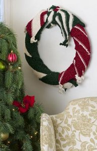 Scarf Wrapped Wreath