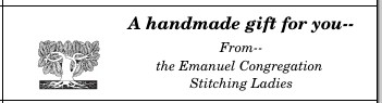 Emanuel Congregation Stitching Ladies
