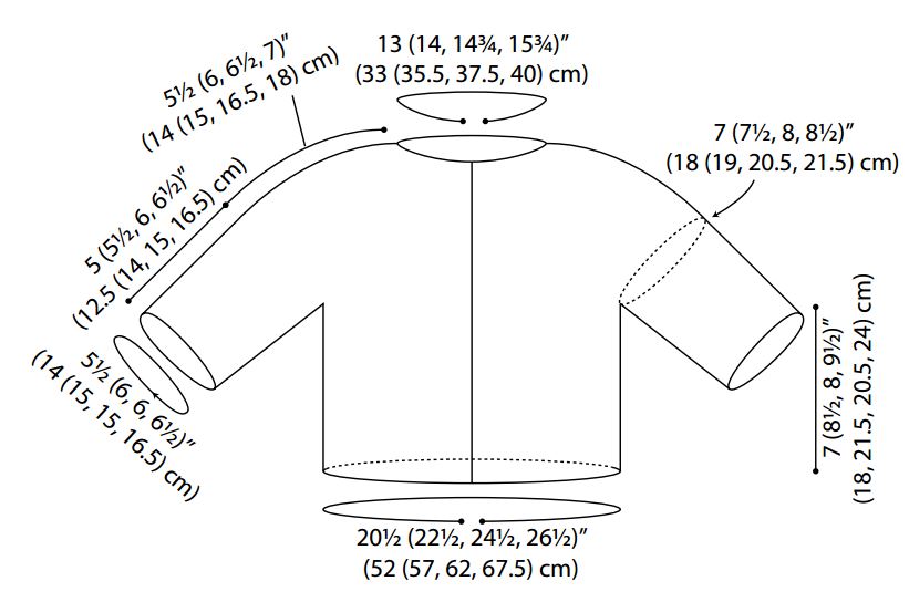 Baby Sweater Measurement Chart