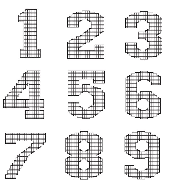 Knitting Numbers Chart